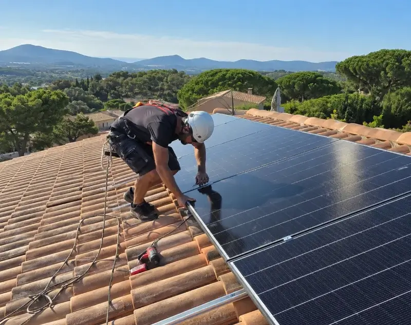 Installateur panneaux solaires Buros — pose photovoltaïque sur toiture